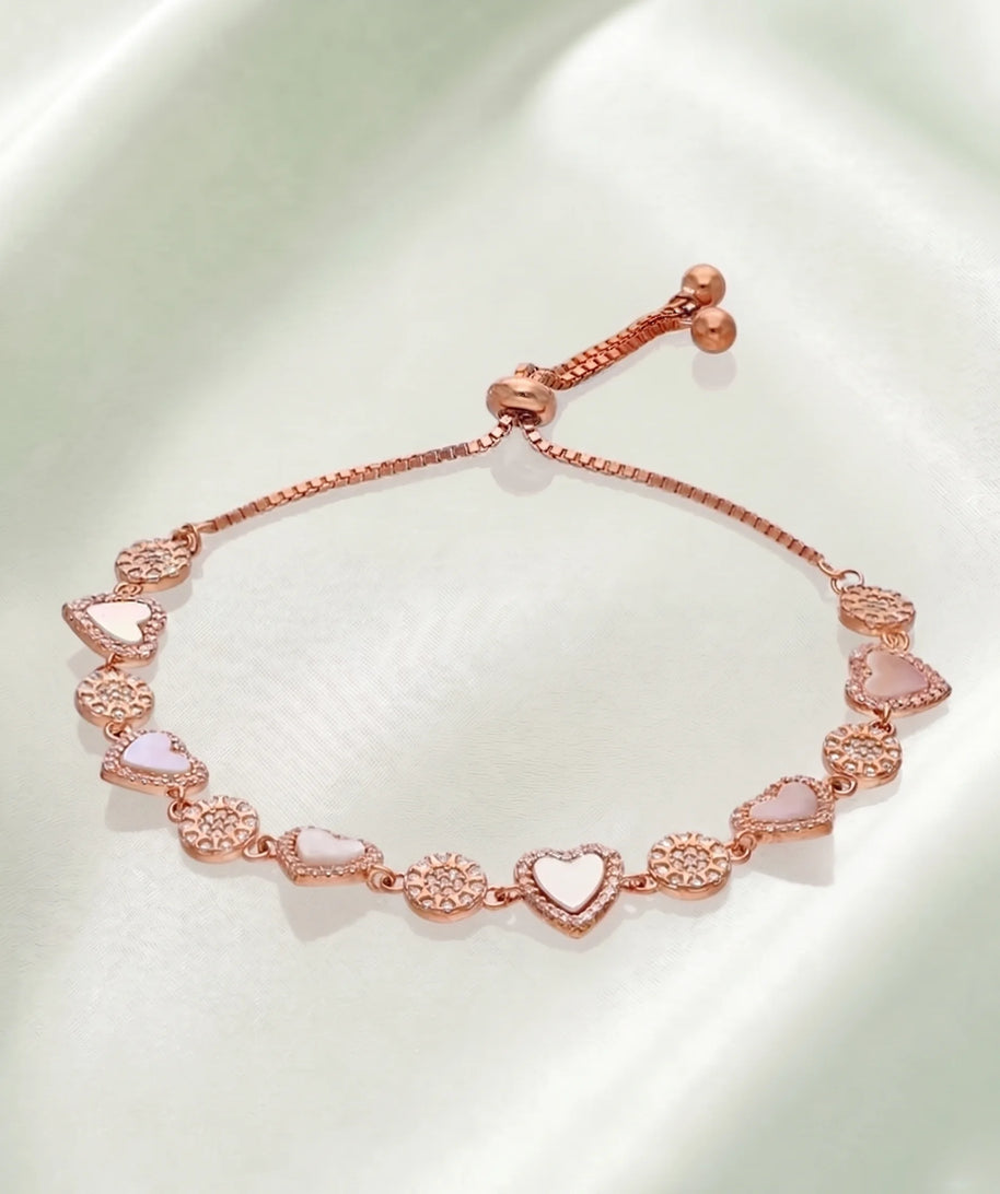 Elmyra Loop Bracelet  in 92.5 Silver