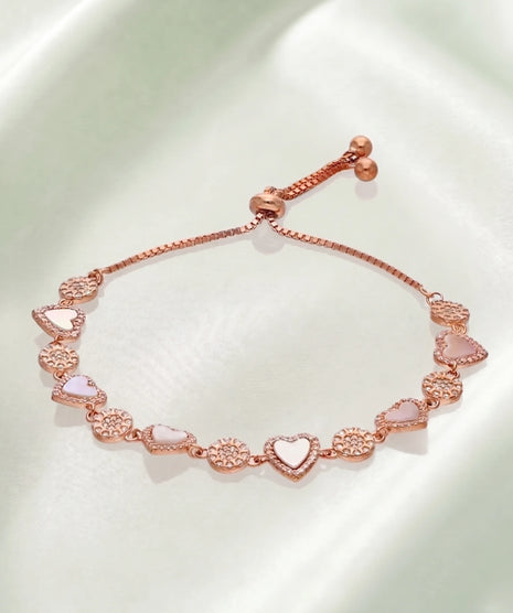 Elmyra Loop Bracelet  in 92.5 Silver