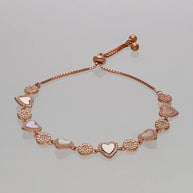 Elmyra Loop Bracelet  in 92.5 Silver