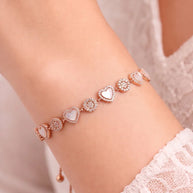 Elmyra Loop Bracelet  in 92.5 Silver