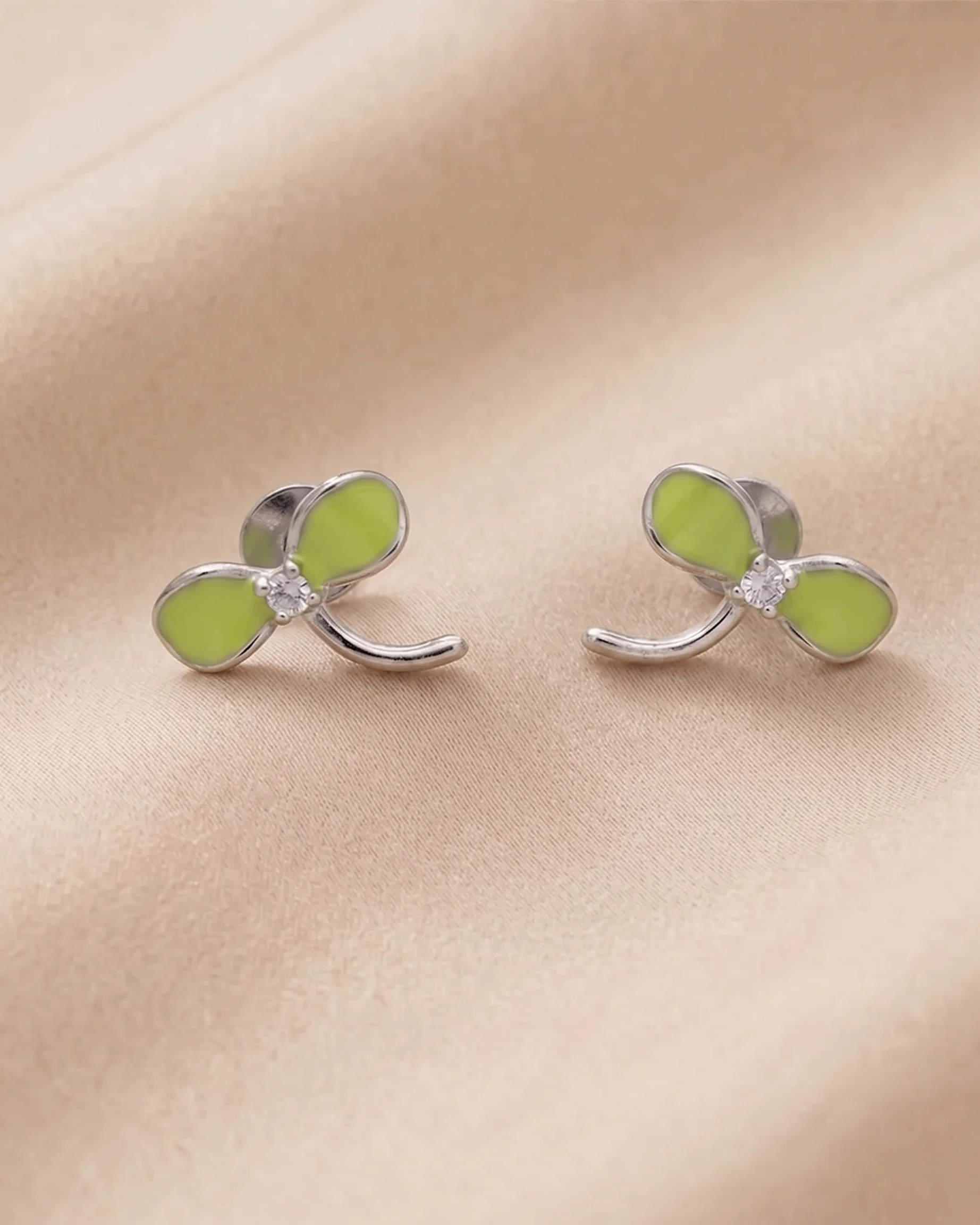 Orvella Edge Studs in 92.5 Silver