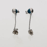 Blue Fish Studs in 92.5 Silver