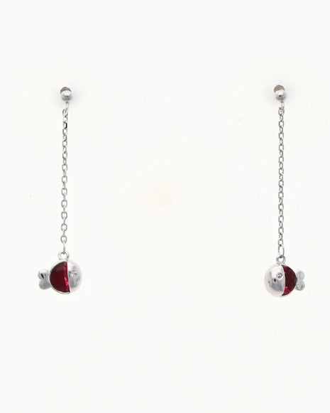Red Fish Drops in 92.5 Silver