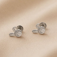 Rabbit Studs in 92.5 Silver