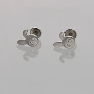 Rabbit Studs in 92.5 Silver