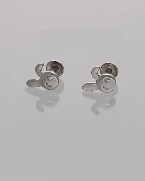 Rabbit Studs in 92.5 Silver