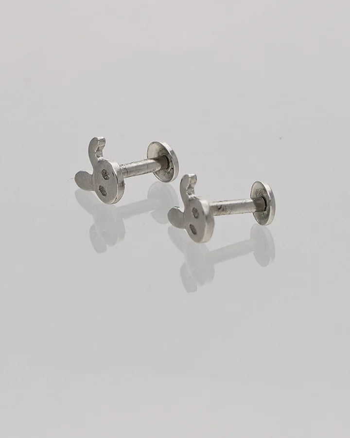 Rabbit Studs in 92.5 Silver