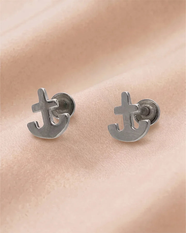 Anchor Studs in 92.5 Silver