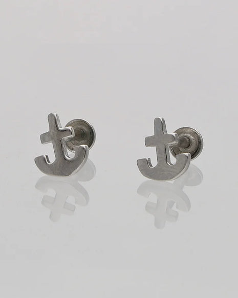 Anchor Studs in 92.5 Silver