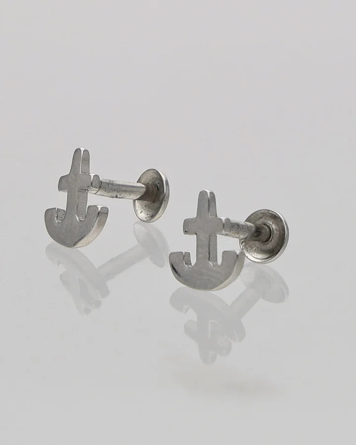 Anchor Studs in 92.5 Silver