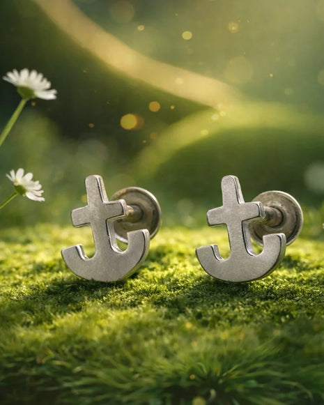 Anchor Studs in 92.5 Silver