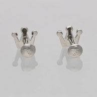 Crown Studs in 92.5 Silver