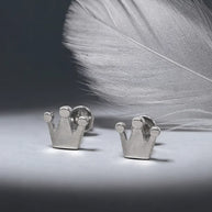 Crown Studs in 92.5 Silver