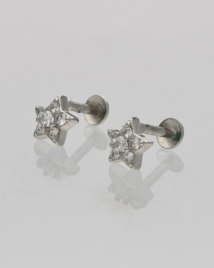 Star Studs in 92.5 Silver