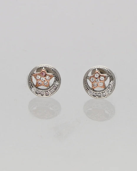 Rosvique Duo Studs in 92.5 Silver