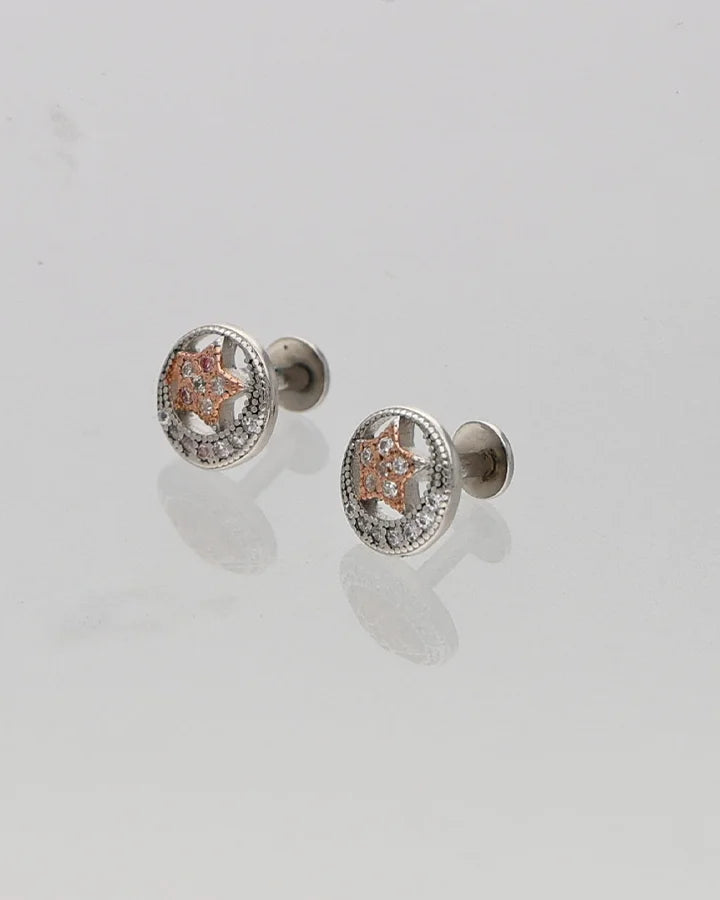 Rosvique Duo Studs in 92.5 Silver