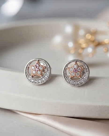 Rosvique Duo Studs in 92.5 Silver