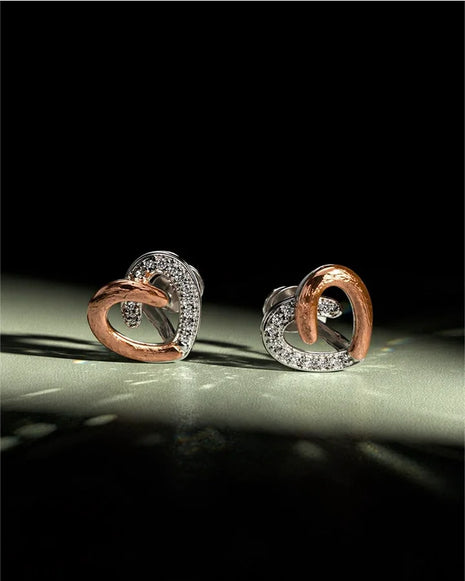 Blazira Twist Studs in 92.5 Silver