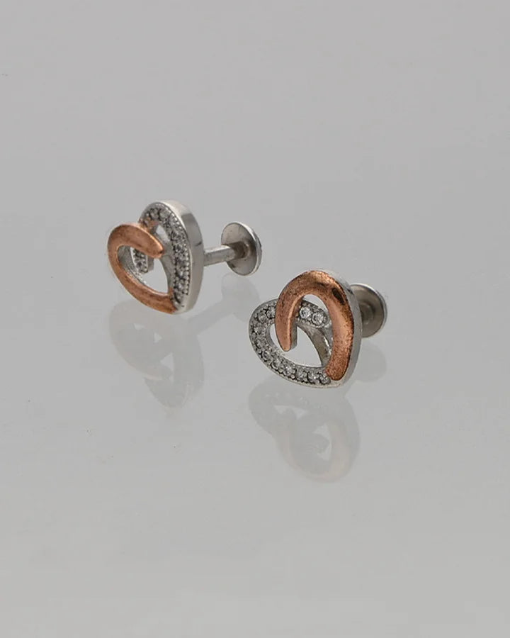Blazira Twist Studs in 92.5 Silver