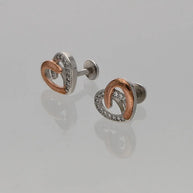 Blazira Twist Studs in 92.5 Silver
