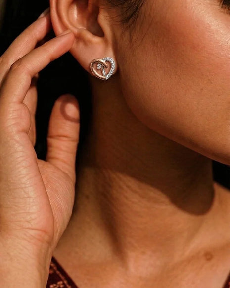 Blazira Twist Studs in 92.5 Silver