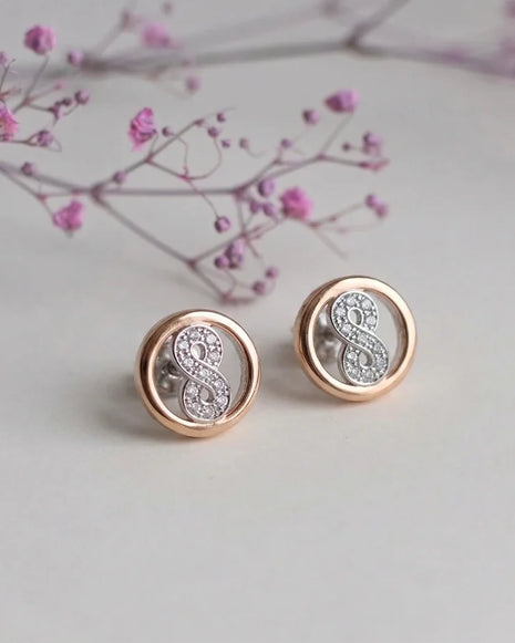 Infinite Studs in 92.5 Silver