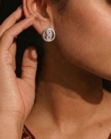 Infinite Studs in 92.5 Silver