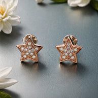 Aurelle Star Studs in 92.5 Silver