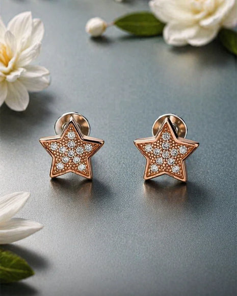Aurelle Star Studs in 92.5 Silver
