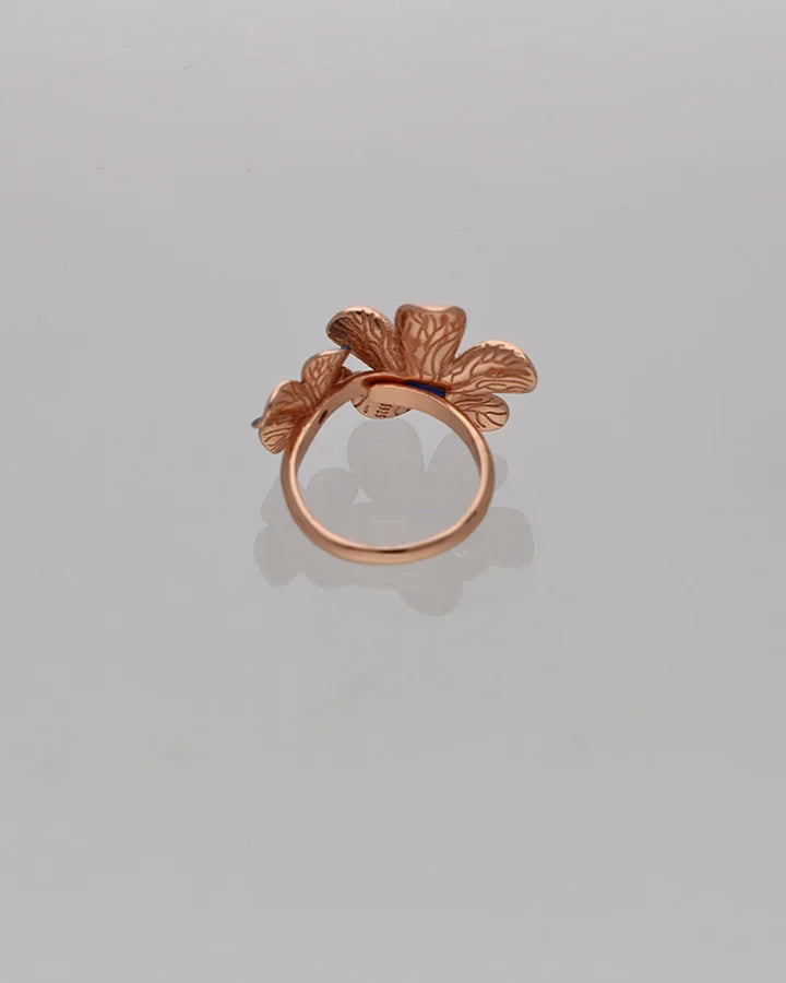 Dual Flora Ring in 92.5 Silver