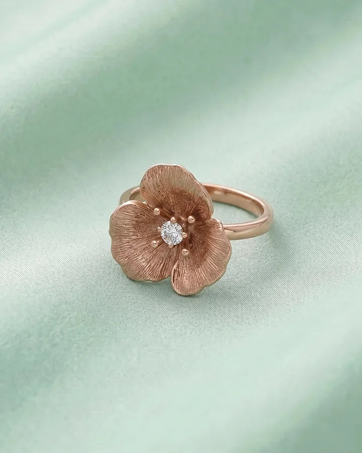 Celeste Rose Ring in 92.5 Silver