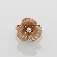 Celeste Rose Ring in 92.5 Silver