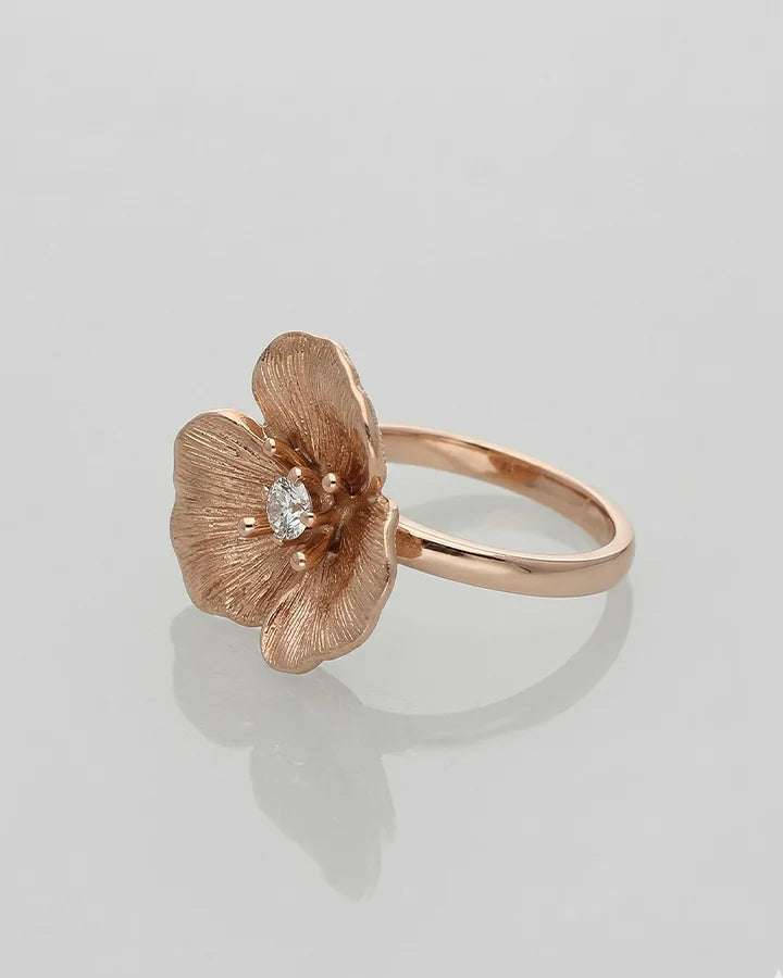 Celeste Rose Ring in 92.5 Silver