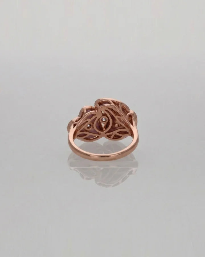 Rosaline Glow Ring in 92.5 Silver