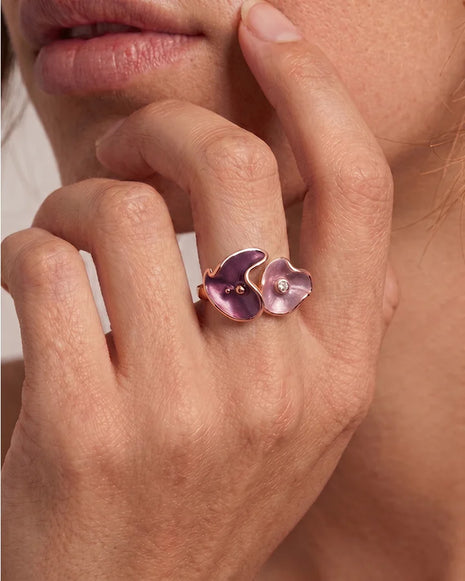 Rosaline Glow Ring in 92.5 Silver