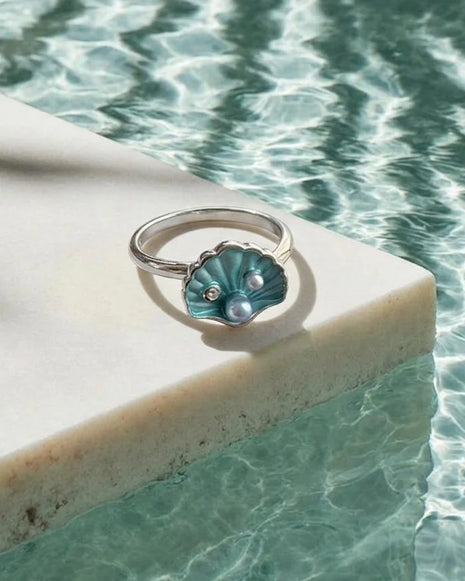 Ivory Gleam Ring in 92.5 Silver