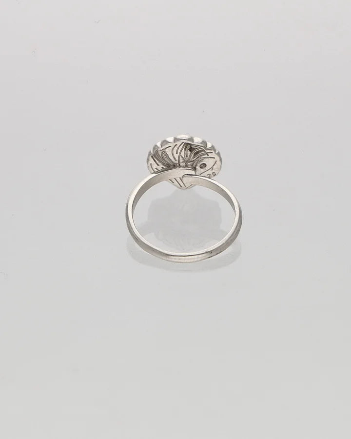 Ivory Gleam Ring in 92.5 Silver