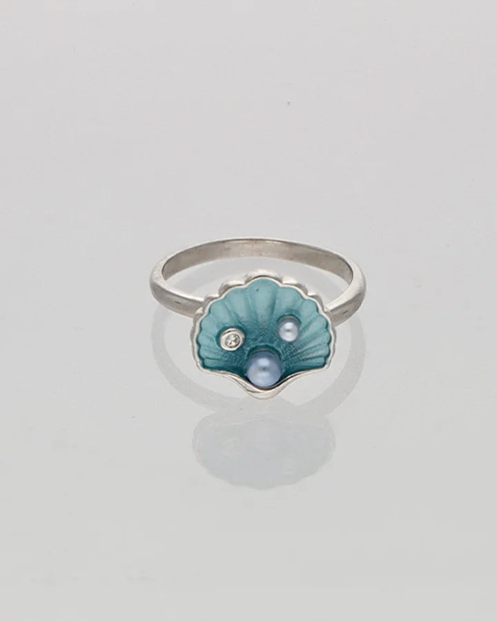 Ivory Gleam Ring in 92.5 Silver