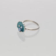 Ivory Gleam Ring in 92.5 Silver