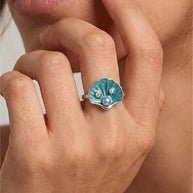 Ivory Gleam Ring in 92.5 Silver
