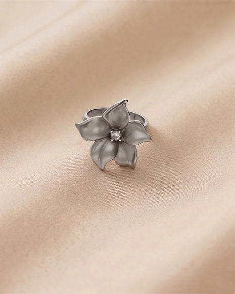 Luna Frost Ring in 92.5 Silver