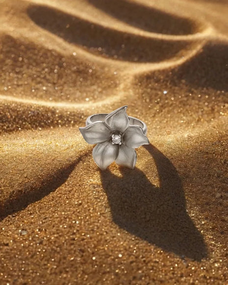 Luna Frost Ring in 92.5 Silver