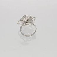 Pink Flora Ring in 92.5 Silver
