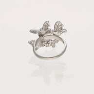 Flutter Motif Ring in 92.5 Silver