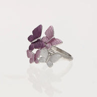 Flutter Motif Ring in 92.5 Silver