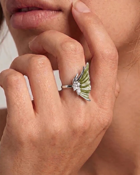 Moonflare Ring in 92.5 Silver