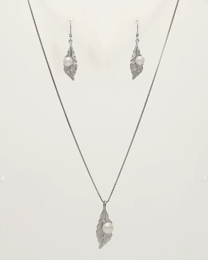 Luna Pearl Charm Duo in 92.5 Silver