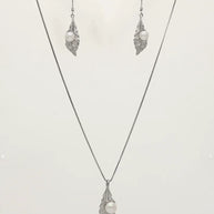 Luna Pearl Charm Duo in 92.5 Silver