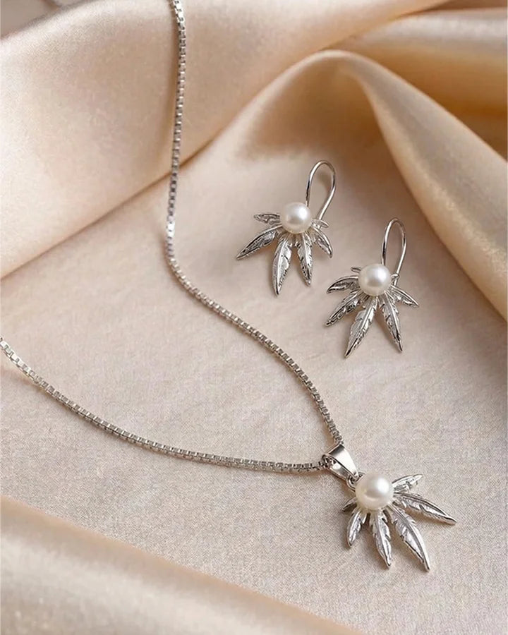Ivory Pearl Charm Duo  in 92.5 Silver
