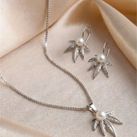 Ivory Pearl Charm Duo  in 92.5 Silver